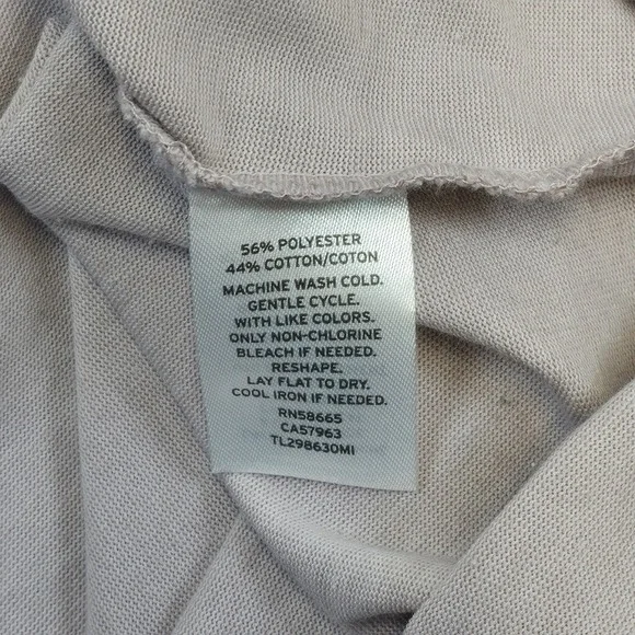 Leith XS Taupe Brown Ruched Asymmetrical Midi Dress Casual Minimalist XS Mauve - Picture 9 of 11